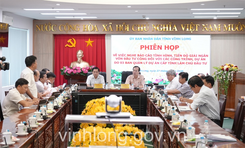 Đầu tư xây dựng: Lãnh đạo tỉnh làm việc với các Ban Quản lý dự án về giải ngân đầu tư công