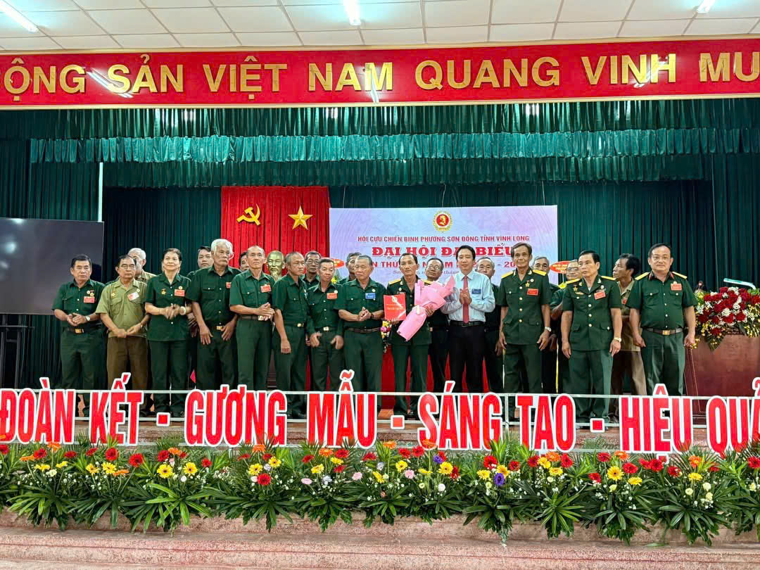 Phường Sơn Đông tổ chức thành công Đại hội Đại biểu Hội Cựu chiến binh phường lần thứ I, nhiệm kỳ 2025-2030